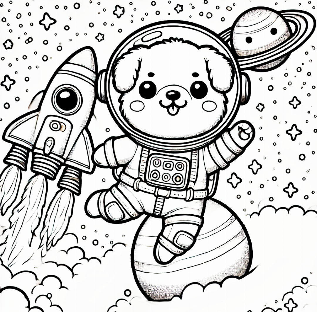 Perro astronauta